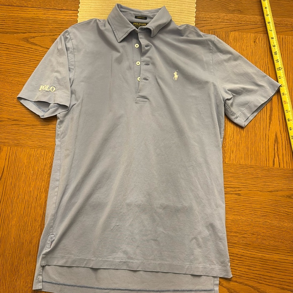 POLO Golf Ralph Lauren Polo Shirt Stretch Lisle Size small blue